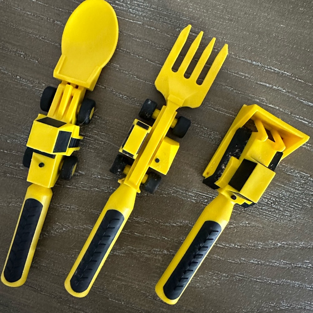 Construction Toddler Silverware Set - Made in USA